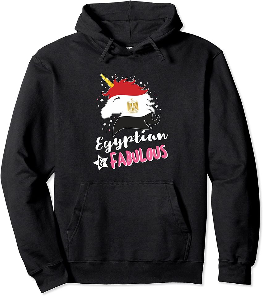 Egyptian Unicorn Flag Pullover Hoodie