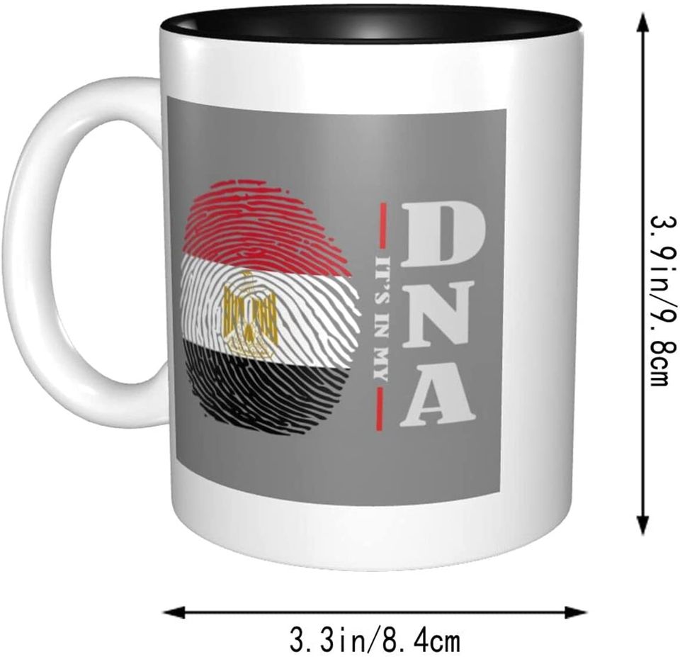 Ceramic Coffee Mug Its In My DNA Egypt Flag
