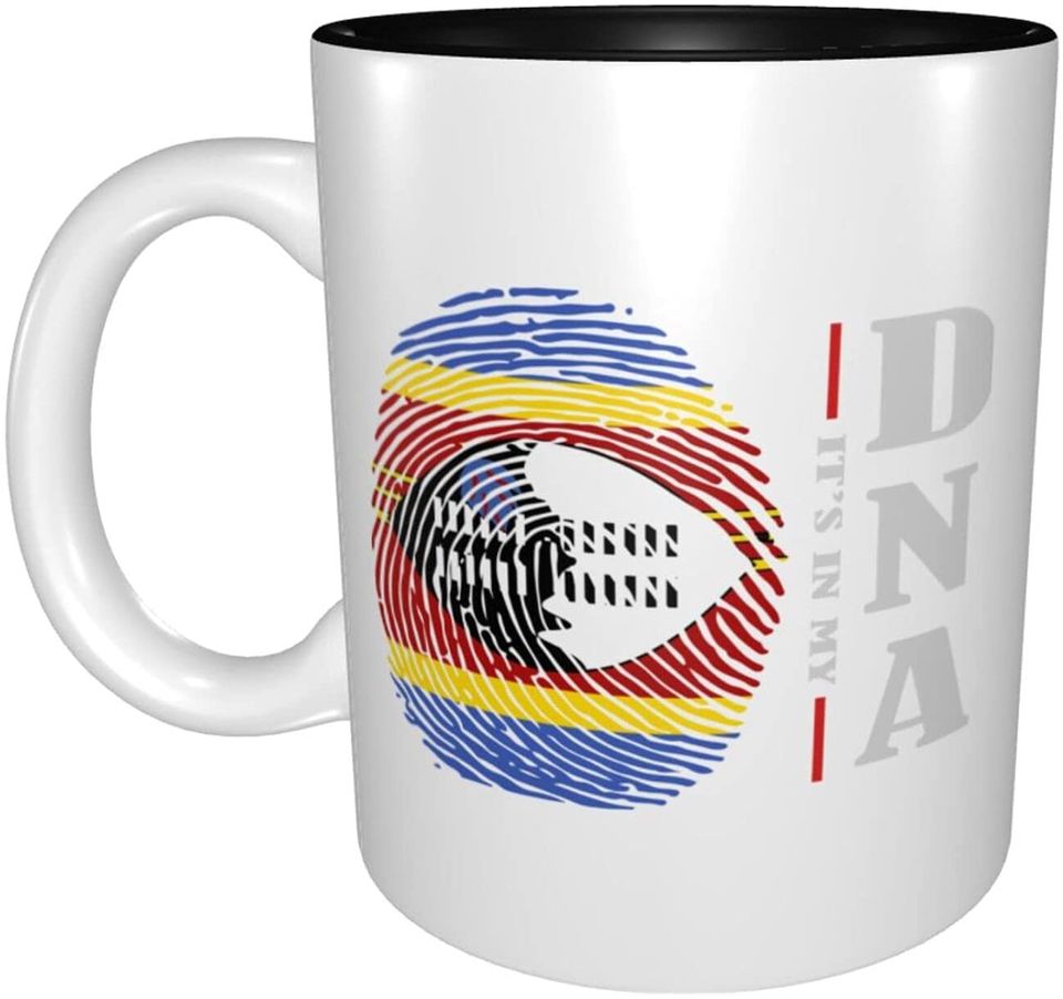 Ceramic Coffee Mug Its In My DNA Eswatini Flag