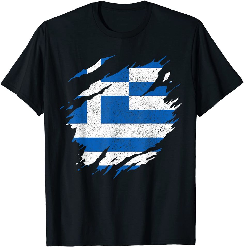 Greece Flag Greek Pride Vintage Greece T-Shirt