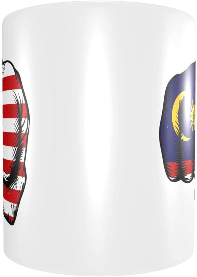 Flag Of Malaysia Fist Power Cups Coffee Mug