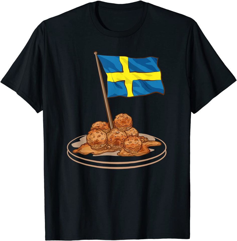 Swedish Meatballs Sweden Europe Travel T-Shirt