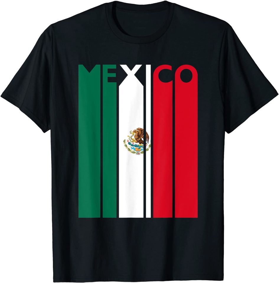 Mexico T-Shirt Vintage Flag