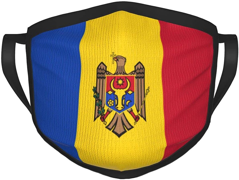 Flag of Moldova Funny Face Mask