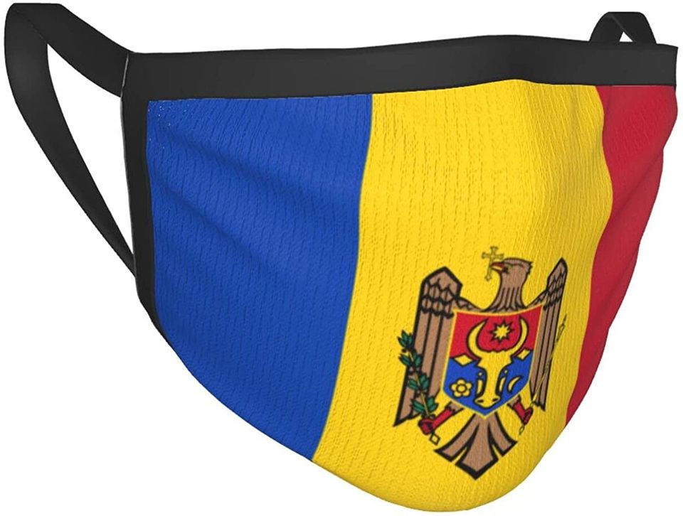 Flag of Moldova Funny Face Mask