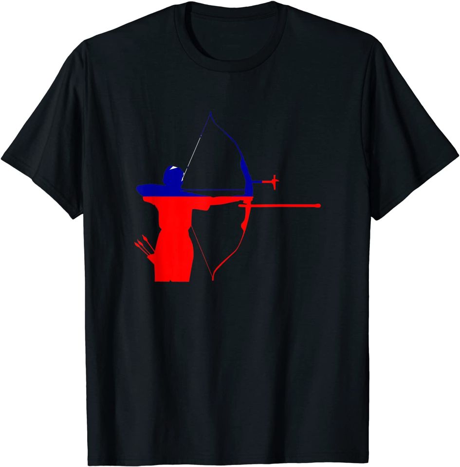 Competition Compound Bow Archer Chinese Taipei Flag T-Shirt
