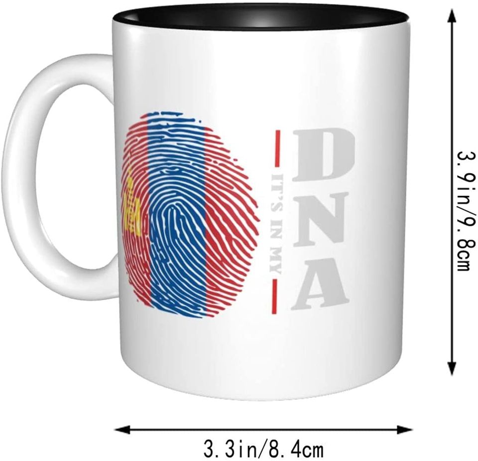 Ceramic Coffee Mug Its In My DNA Mongolia Flag