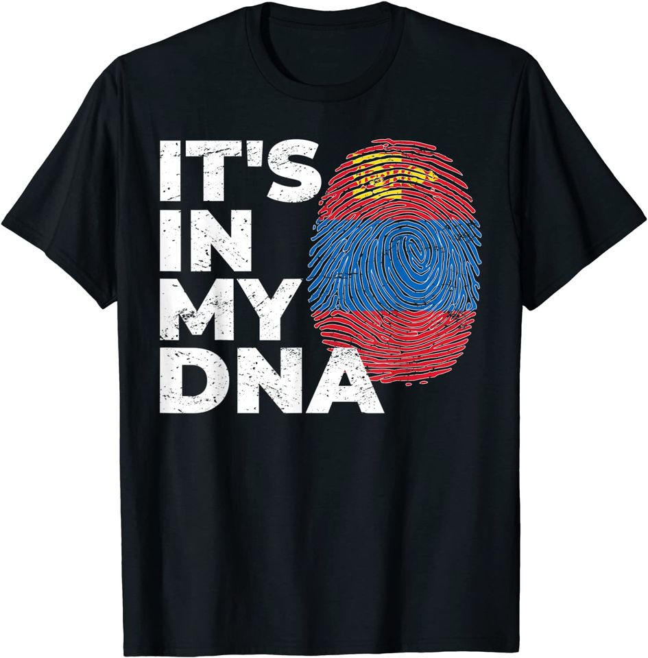 Patriotism Flag Pride Patriot It's in my DNA Mongolia T-Shirt