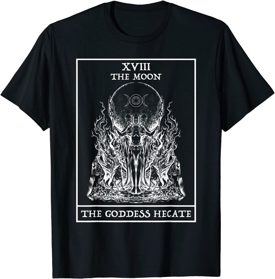 The Goddess Hecate Tarot Card Moon Witch Wiccan Witchy T-Shirt