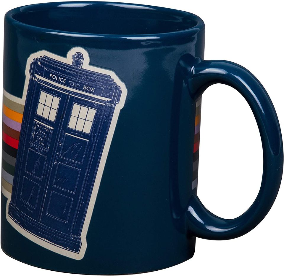 Doctor Who Ceramic Coffee Mug - Tardis and Rainbow