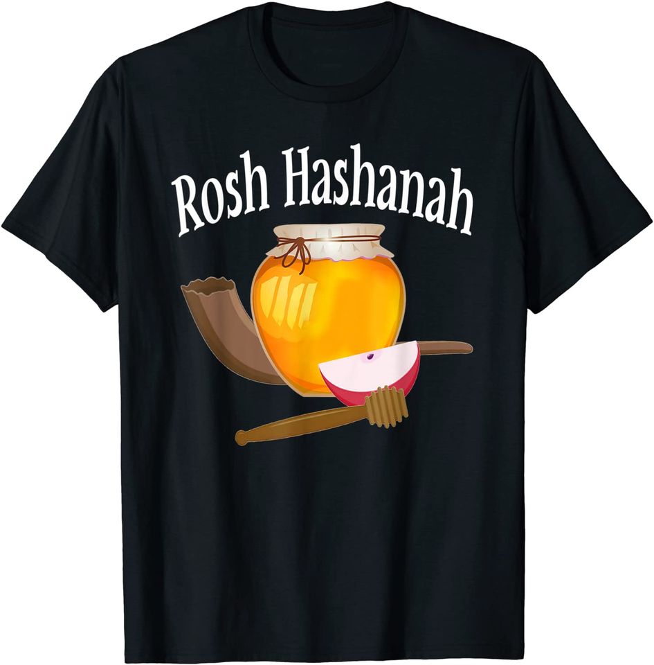 Rosh Hashanah Jewish New Year Honey Dipped Apples T Shirt