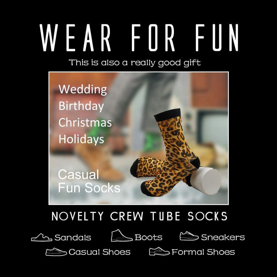 Animal, Men's Women's Novelty Crew Socks Gift