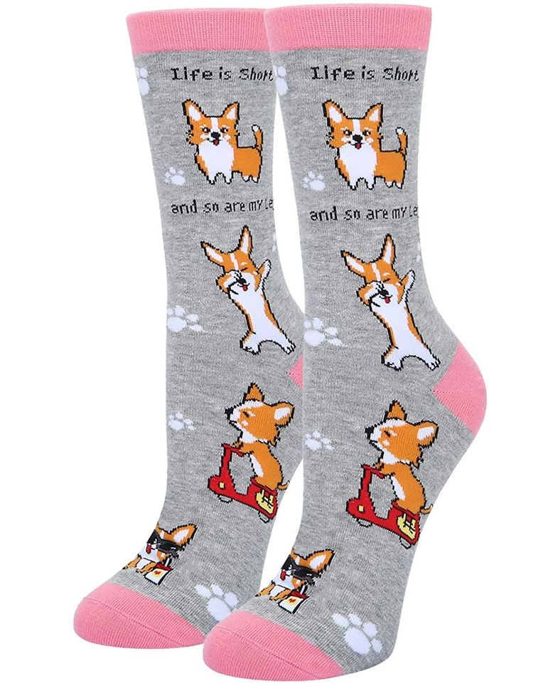 Women Girls Dog Socks for Dog Lovers Corgi Dinosaur Bee Unicorn Animal Gifts