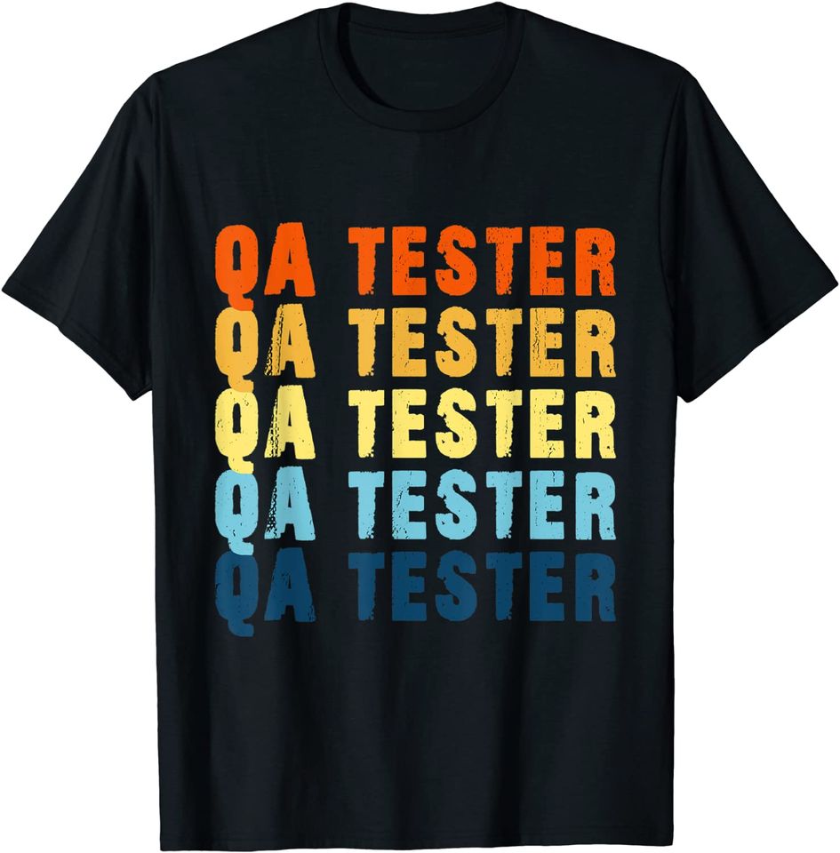 QA Tester Quality Assurance Software Engineer Geek Vintage T-Shirt