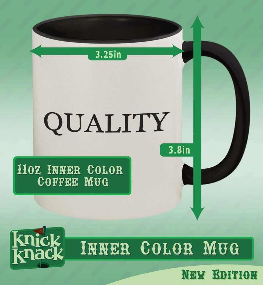 Colored Handle and Inside Emancipation Coffee Mug Cup, Black