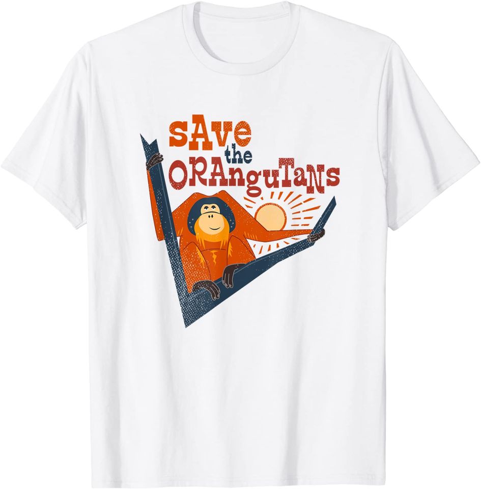 Save the Orangutans Wildlife Conservation T Shirt