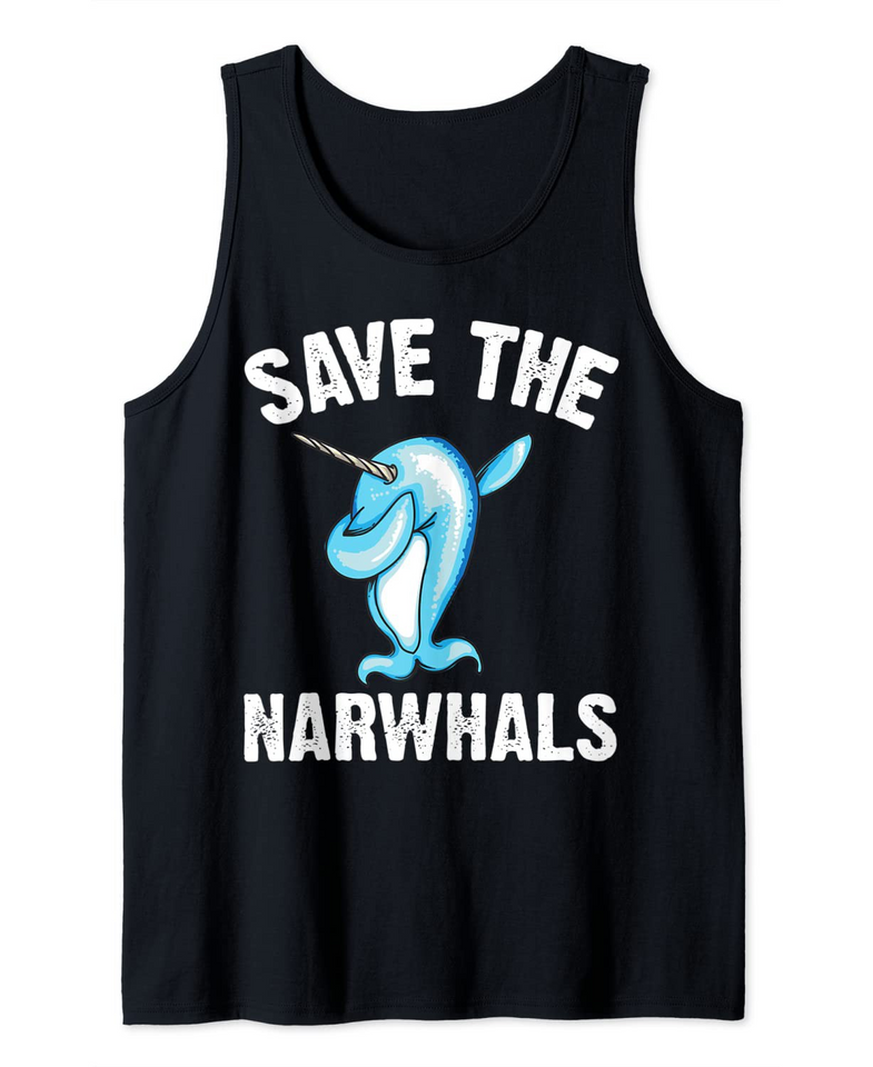 Funny Narwhal Tank Top
