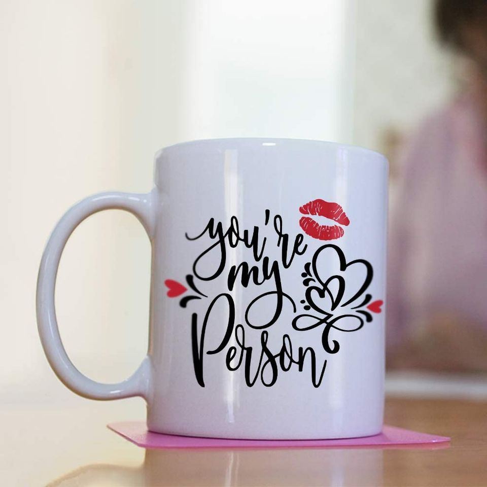 You're My Person, Coffee Mug, Christmas, Birthday, Wedding Anniversary, Valentine's Day, Thanksgiving Day gift, Best Gifts for BFF, Mom, Dad, husband, wife, loved one