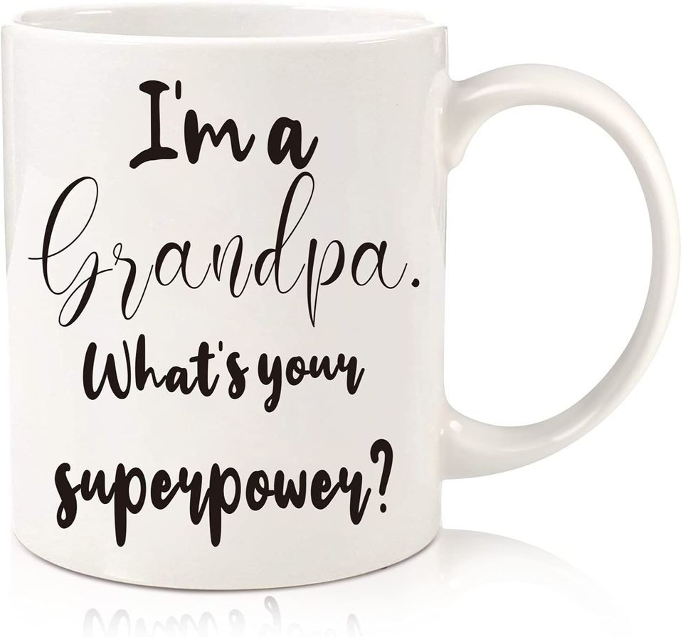 Fathers Day Gifts for Grandpa Dad from Granddaughter Grandson - Im Grandpa Whats Your Superpower