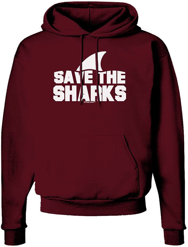 TOOLOUD Save The Sharks - Fin Dark Hoodie Sweatshirt