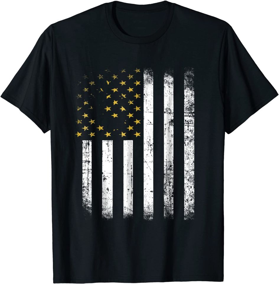 Gold Star Mothers Day American Flag T-Shirt