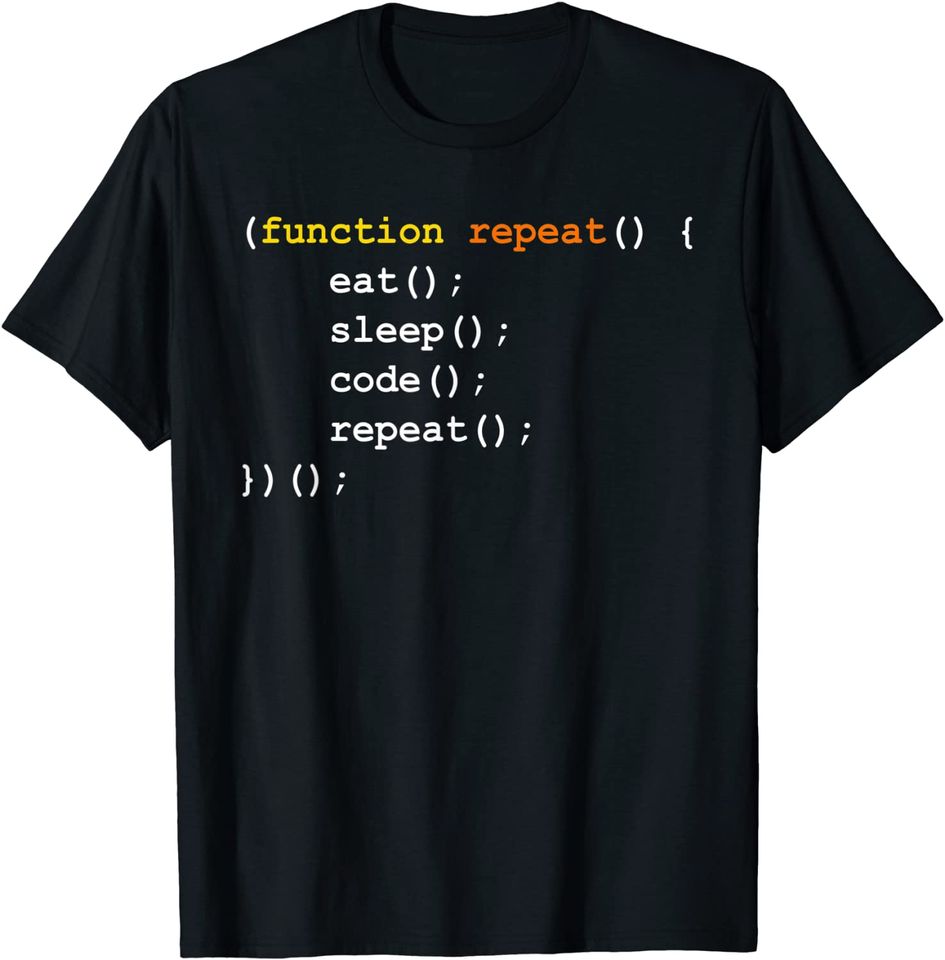 Computer Science Programmer Eat Sleep Code T Shirt