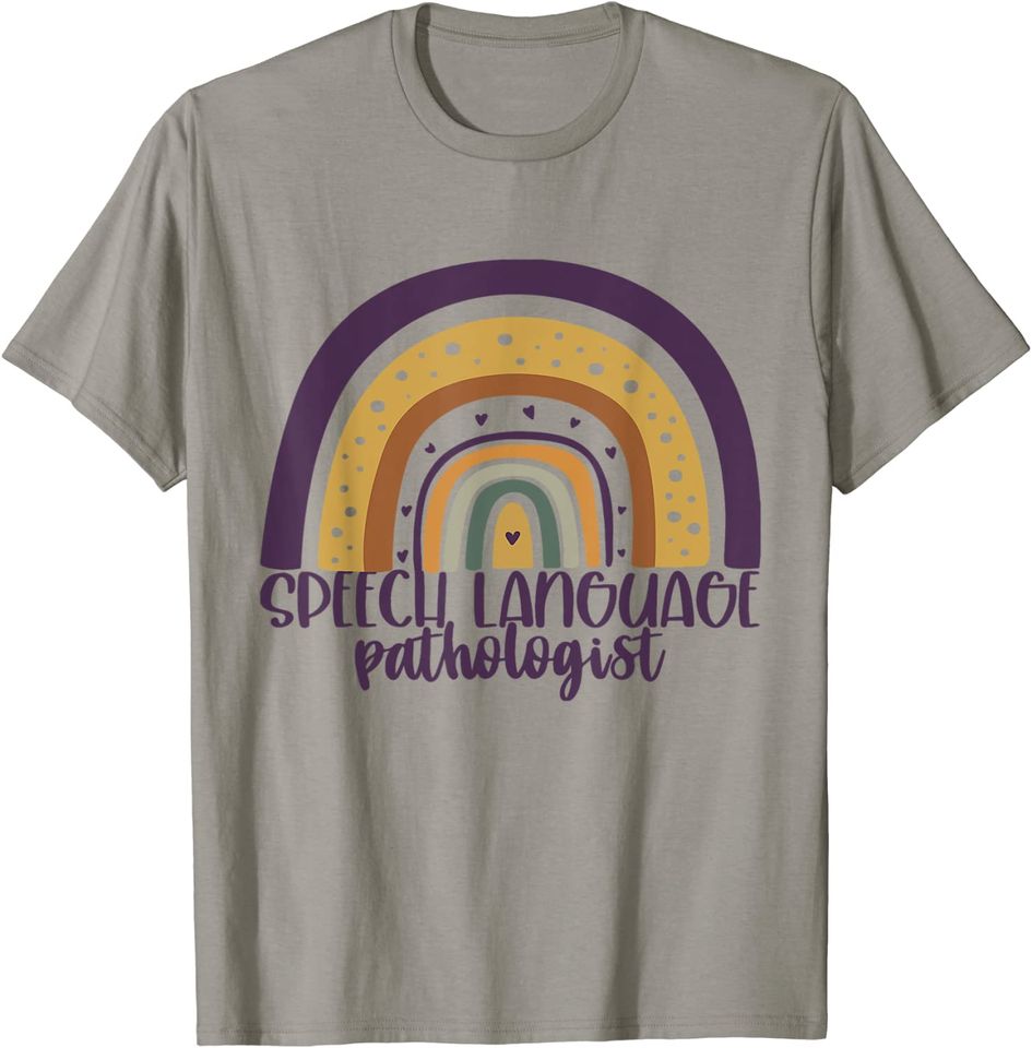 Speech Language Pathologist Rainbow Speech Therapy T-Shirt