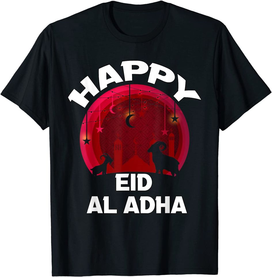 happy Eid Al Adha Eid Mubarak Funny Sheep T-Shirt