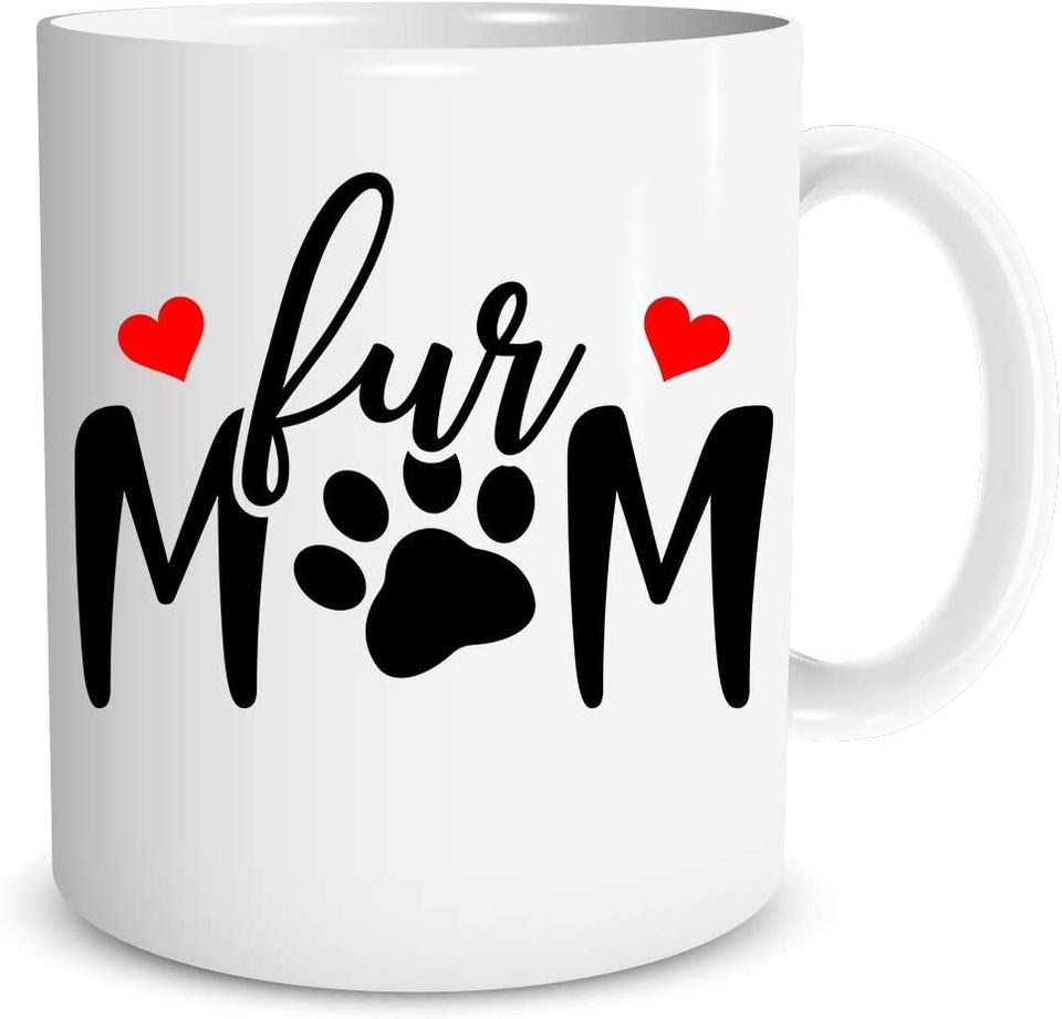 Coffee Mug Dog Cat Mama Mother - Mom Mug for Dog Lover Mother Women from Daughter Son Gifts for Girlfriend WifeMug