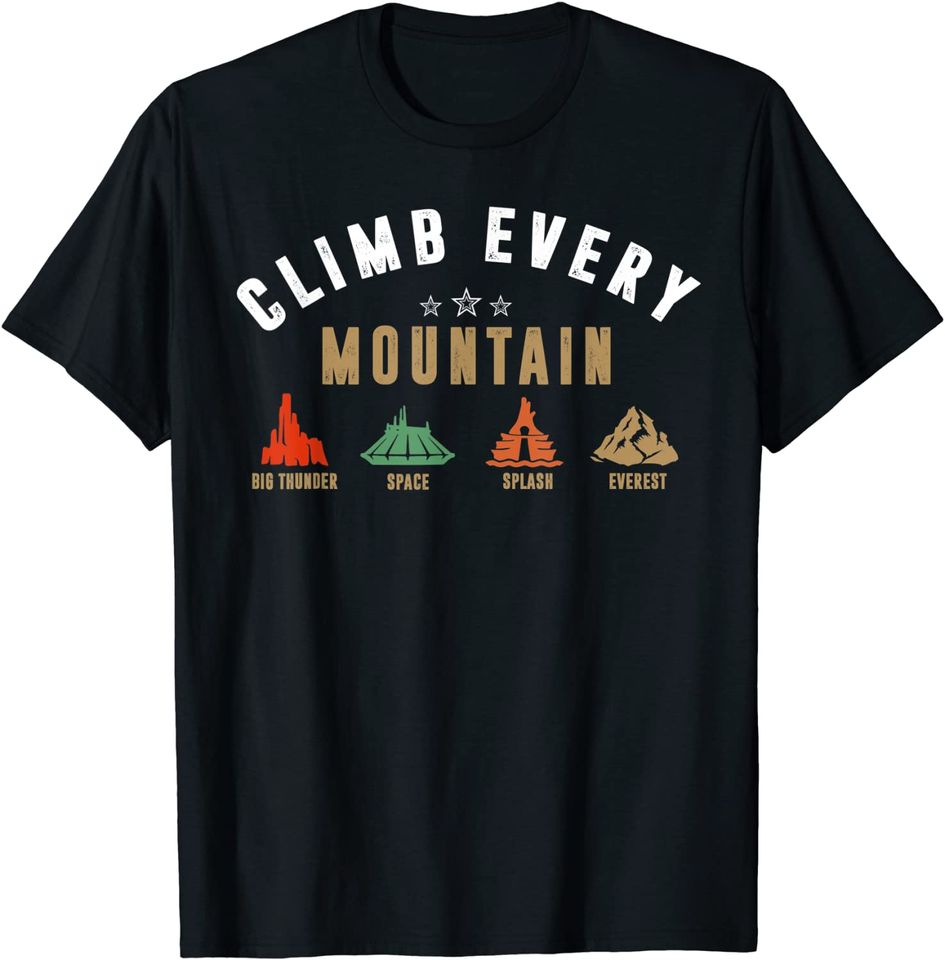Climb Every Mountain Space Splash Everest T Shirt