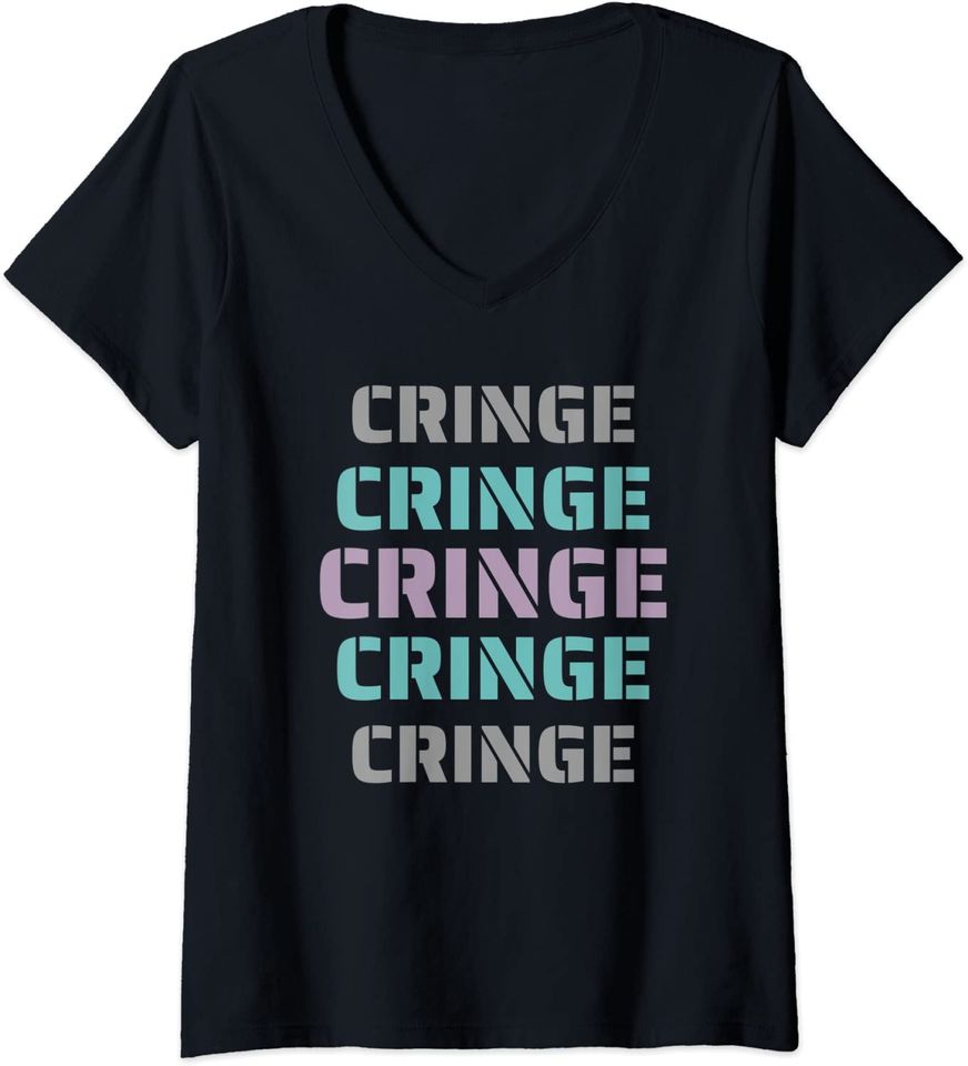 Cringe Inspired Cringy Related Awkward Design T Shirt