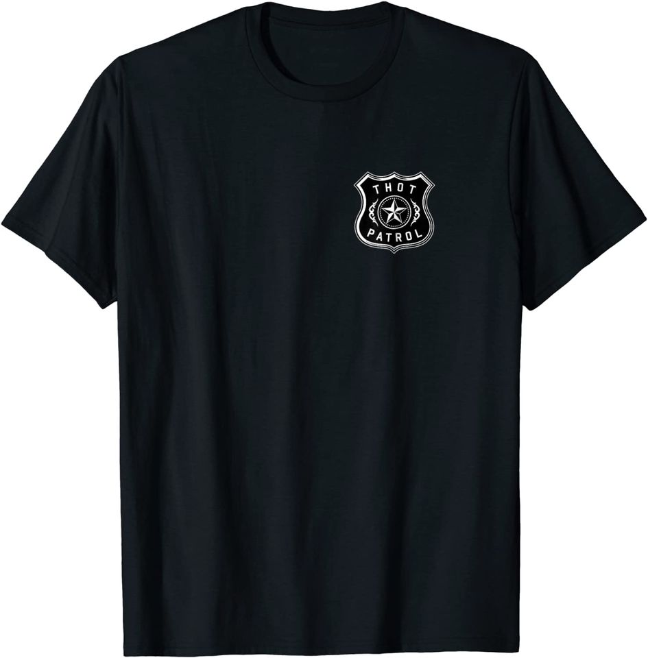 Thot Patrol Pocket Badge Print  T Shirt