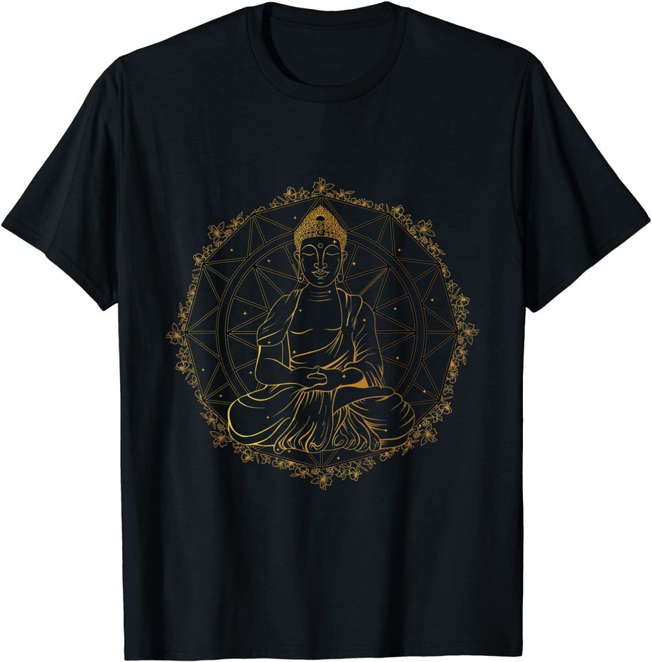 Buddha Statue Buddhist Buddhism Zen Yoga Meditation Guatama T-Shirt