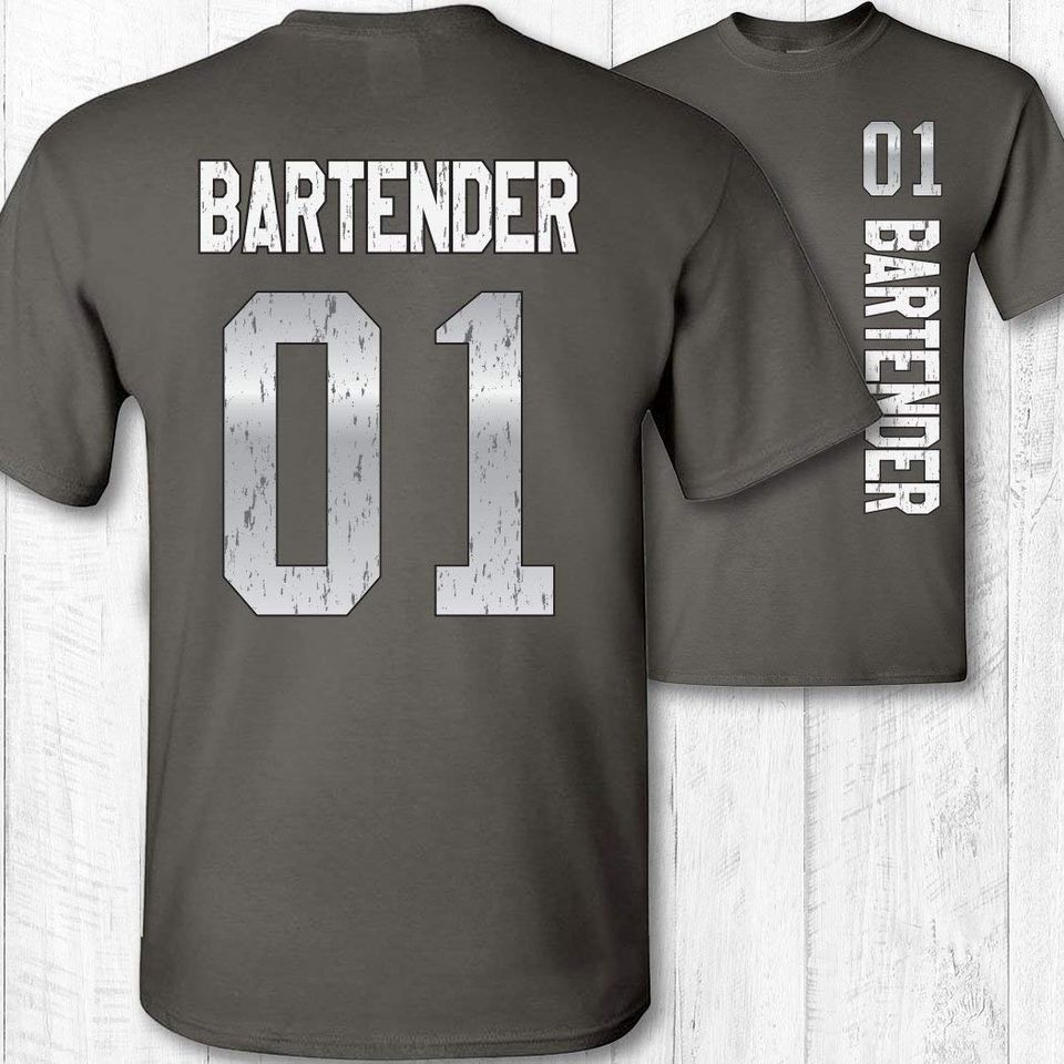 Number 1 Bartender Short Sleeve T-Shirt
