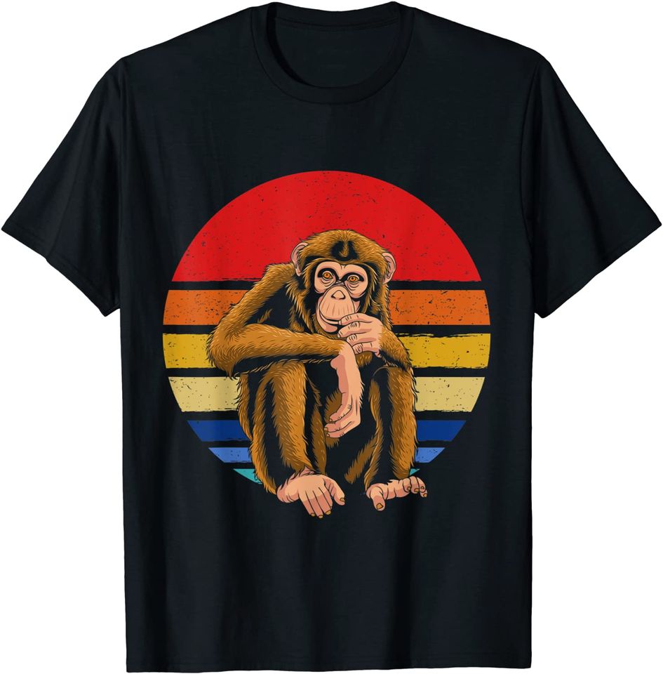 Retro Vintage Monkey Wild Forest T-Shirt