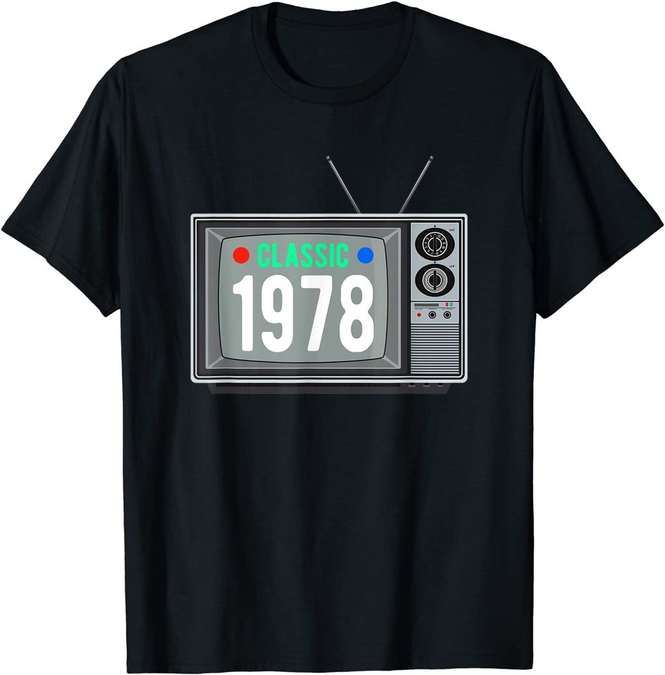 Classic 1978 Shirt Vintage TV 43rd Birthday Gift Shirt T-Shirt