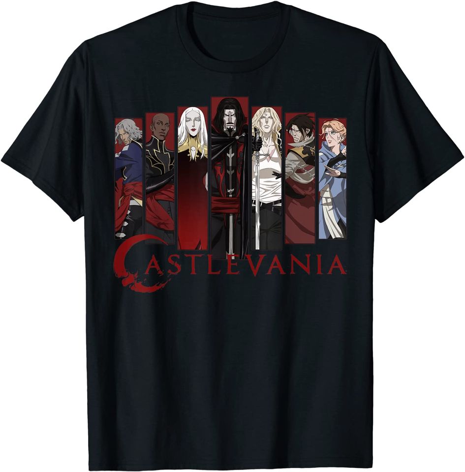 Castlevania Character Panels T-Shirt