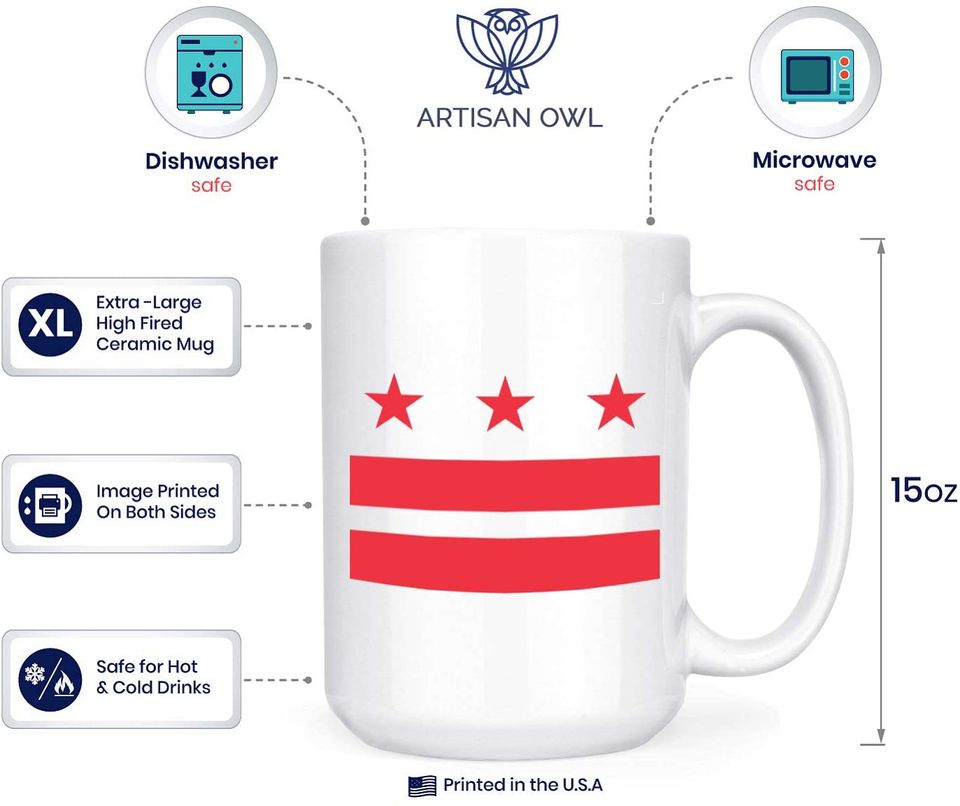 Washington District of Columbia DC Flag Mug
