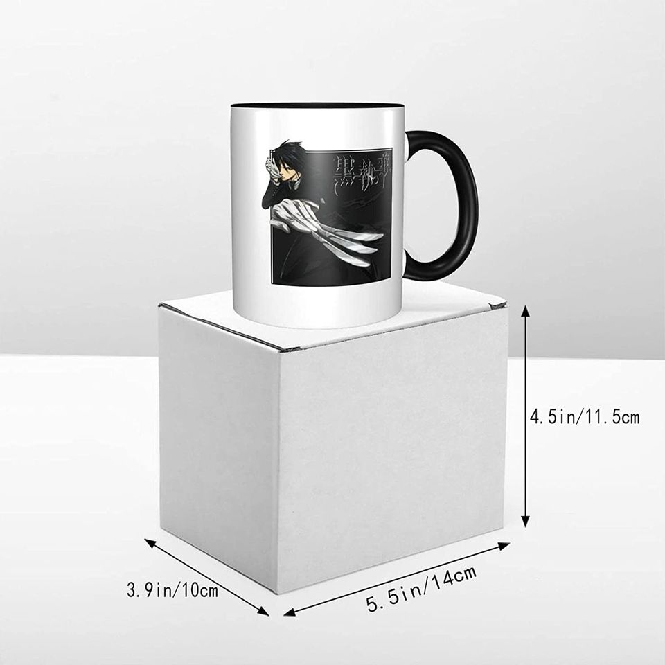 Sebastian Michaelis Ceramic Cup Unique  Coffee Mug Novelty Holiday Christmas Gift