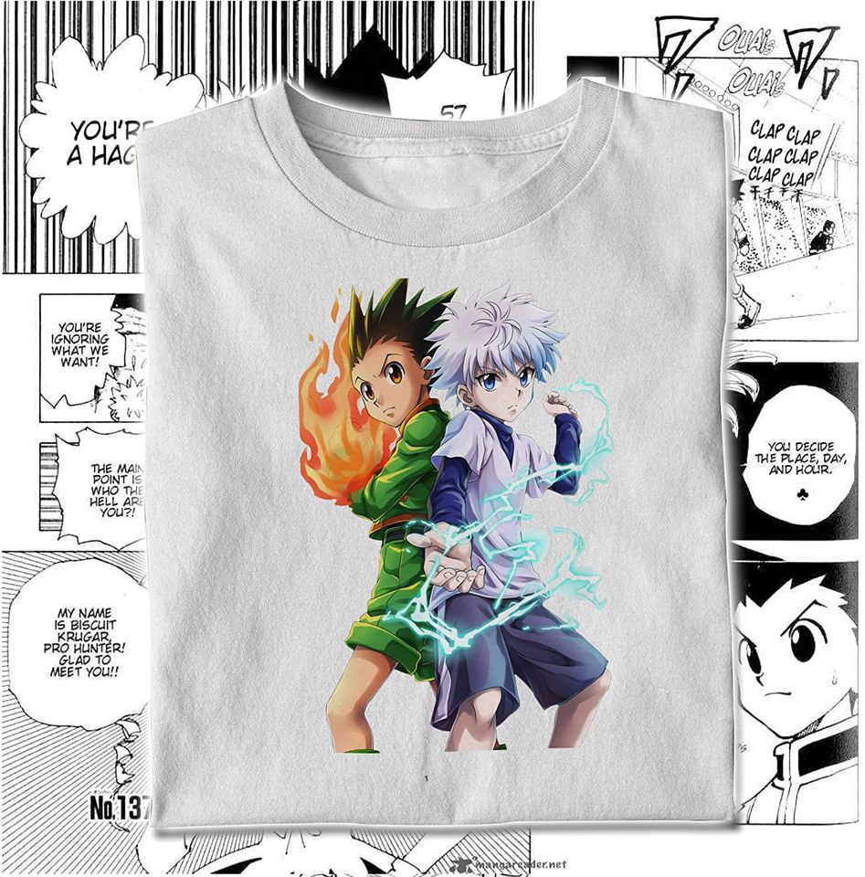 Gon Freecss Killua Zoldyck Fire T Shirt