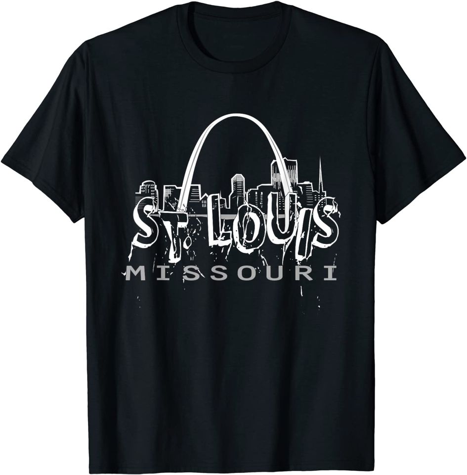 St Louis Missouri Gateway Arch Graffiti T Shirt