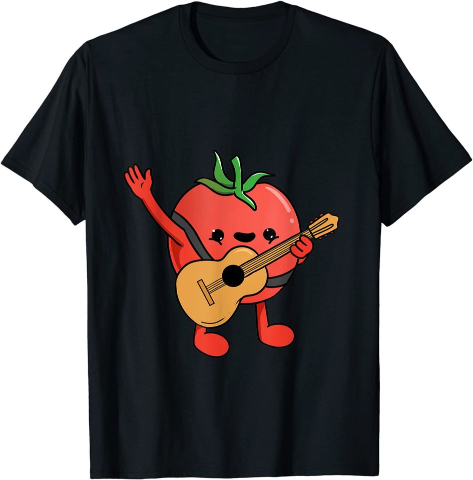Tomato Playing Guitar T Shirt