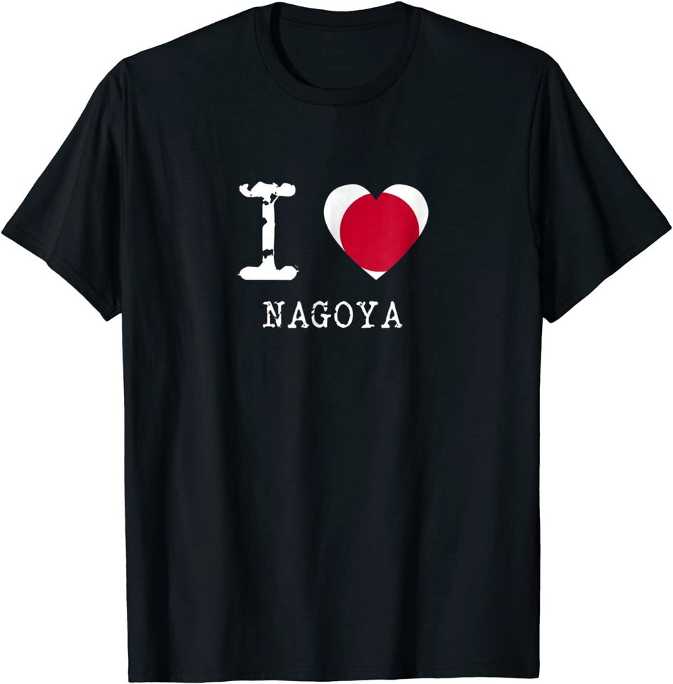 I Love Nagoya Japan Flag T Shirt