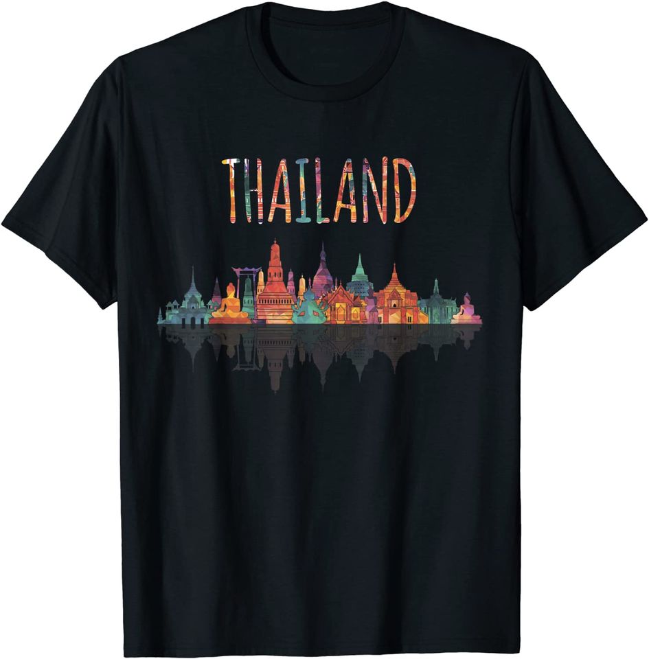 Colorful Travel Thailand Asia T Shirt