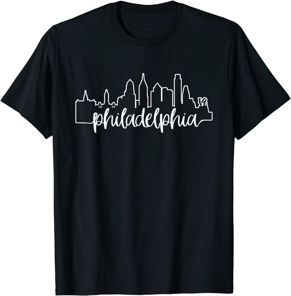 Philadelphia City Skyline Philly Love Gift T-Shirt