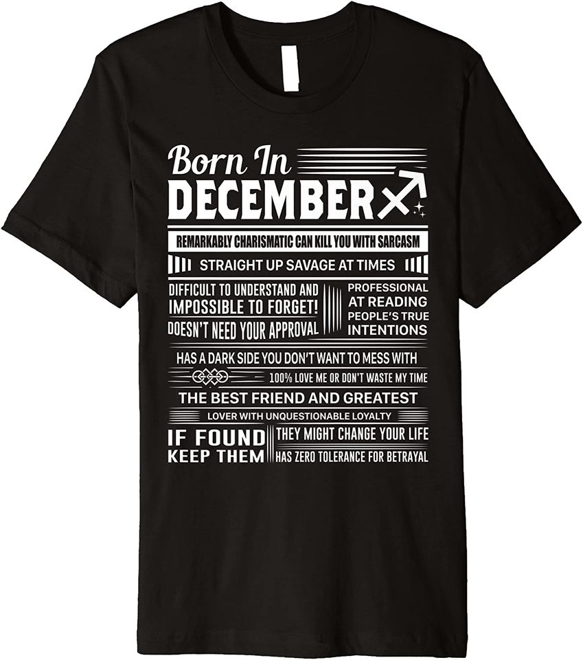 Born In December Sagittarius T Shirt