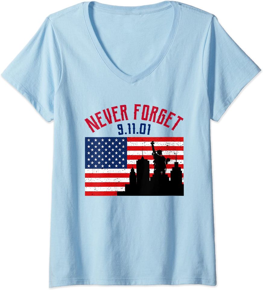 Never forget Patriotic 911 American Flag Vintage T Shirt