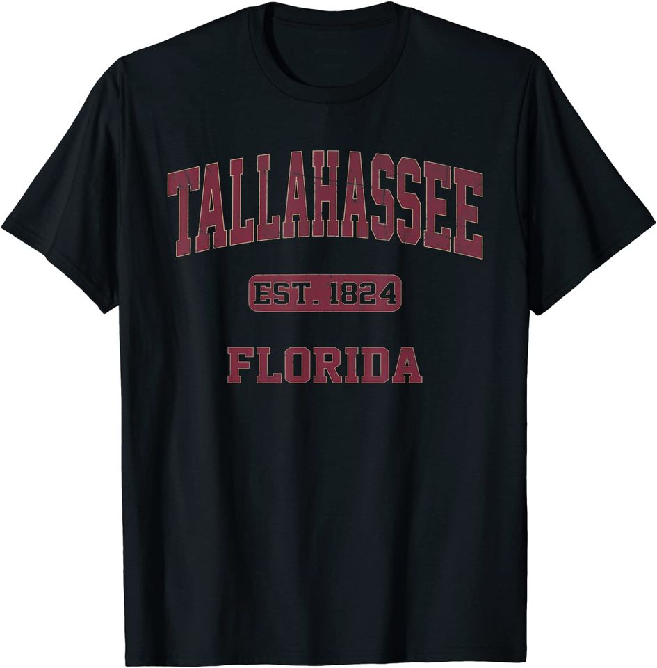 Tallahassee Florida FL Vintage State Athletic Style T-Shirt