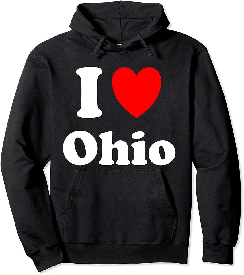 I Love Ohio Pullover Hoodie