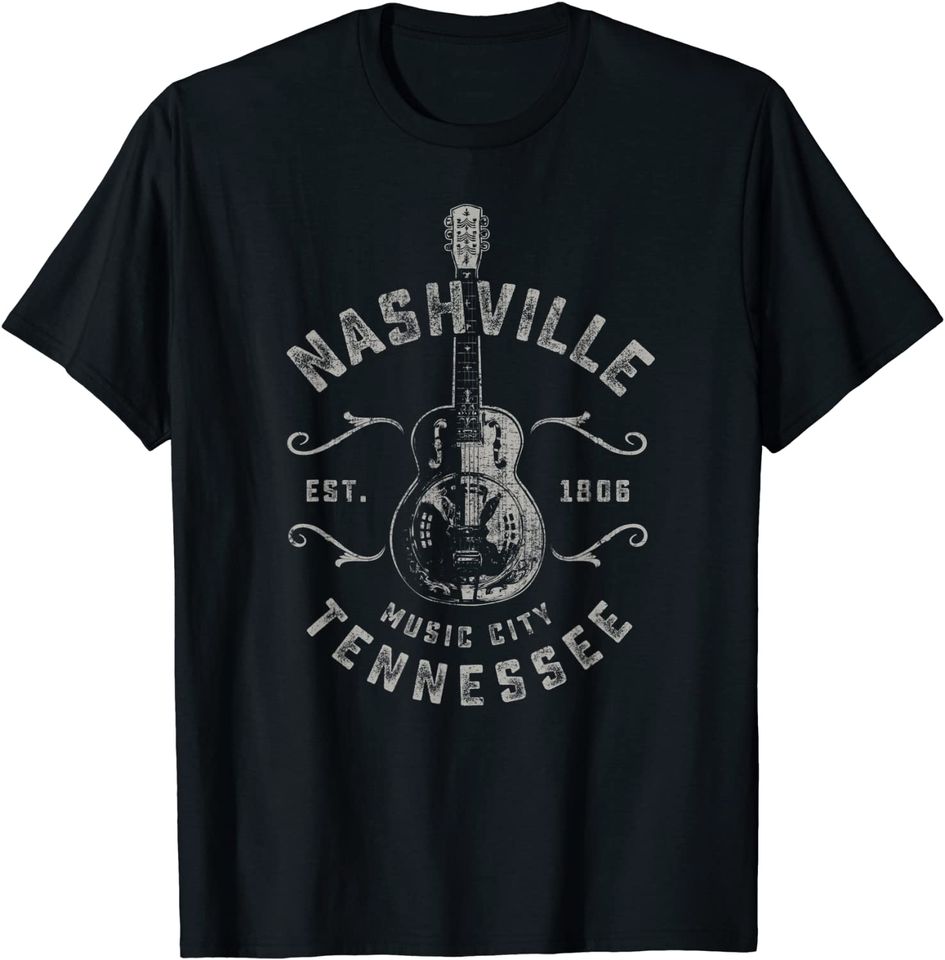 Nashville Music City USA Vintage T Shirt